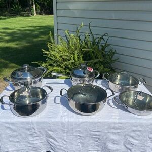 Princess House cookware! Between $70-$100 per item.